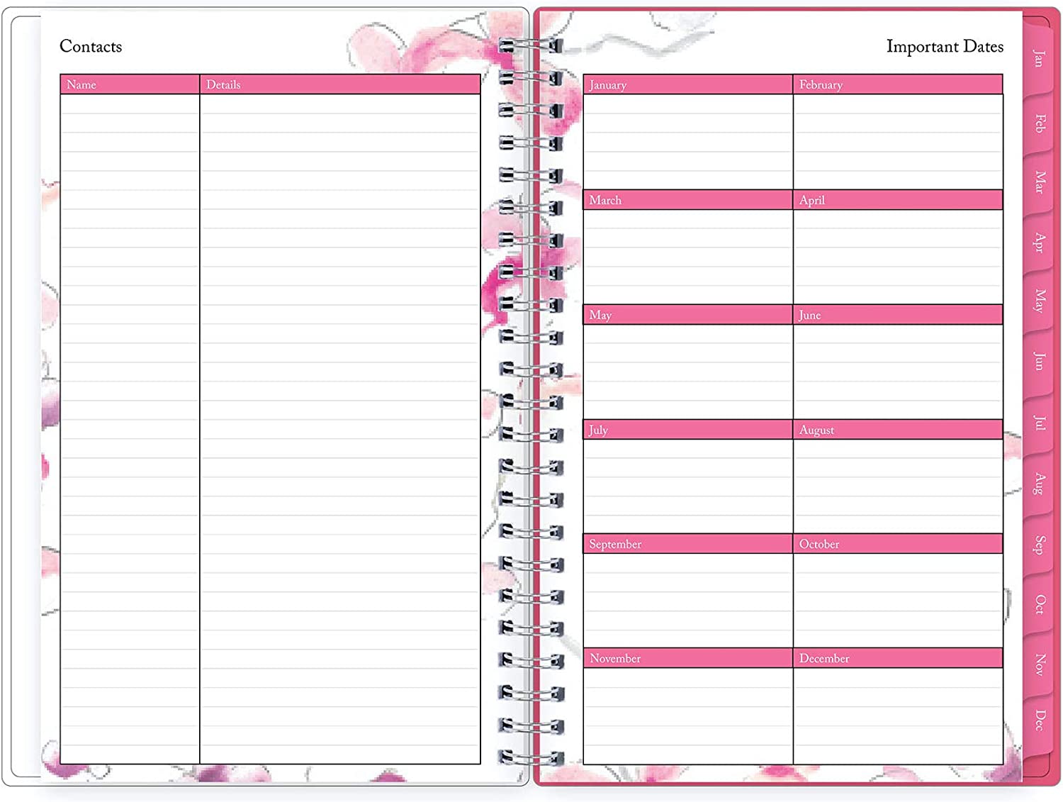 Blue Sky 2021 Weekly & Monthly Planner, Flexible Cover, Twin-Wire Binding, 8.5" x 11", Orchid (124095) - Image 5